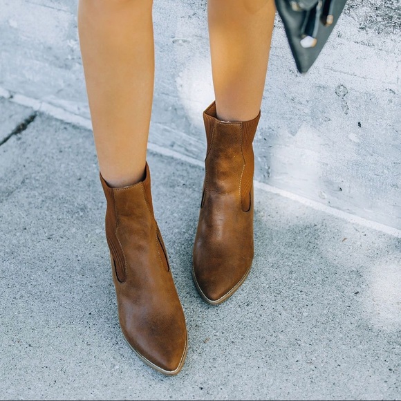 Jocelyn heeled bootie - brown - Picture 2 of 5